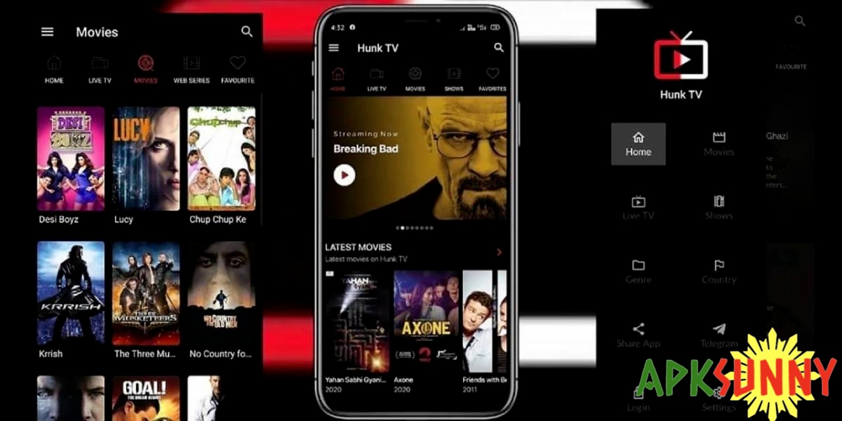 Hunk TV mod apk download