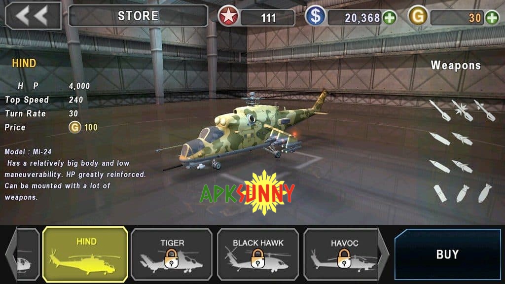 Gunship Battle mod apk 2022