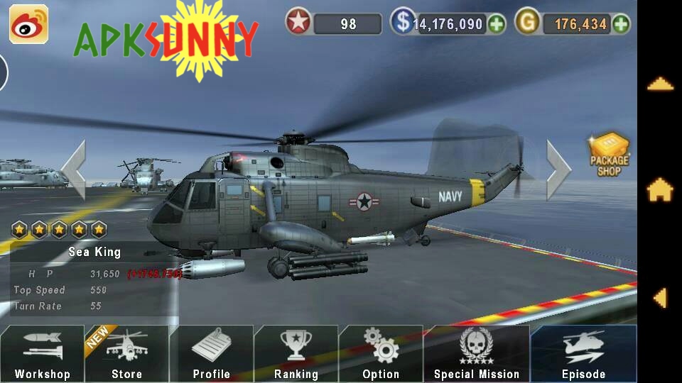 Gunship Battle mod apk download