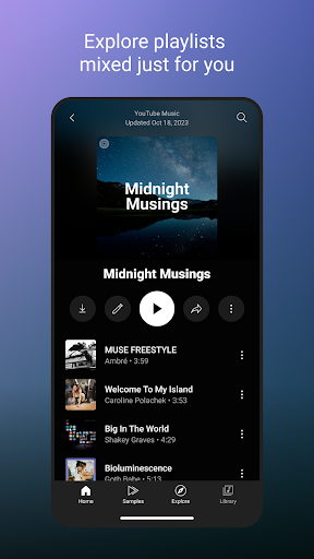 YouTube Music app